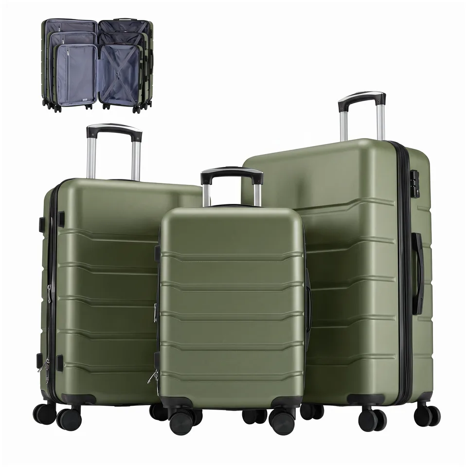 Hard Shell Carry On Suitcase, ABS Spinner Wheel Luggage, Lightweight And Expandable Rolling Travel Bag view 9