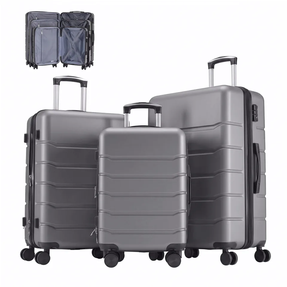 Hard Shell Carry On Suitcase, ABS Spinner Wheel Luggage, Lightweight And Expandable Rolling Travel Bag view 5