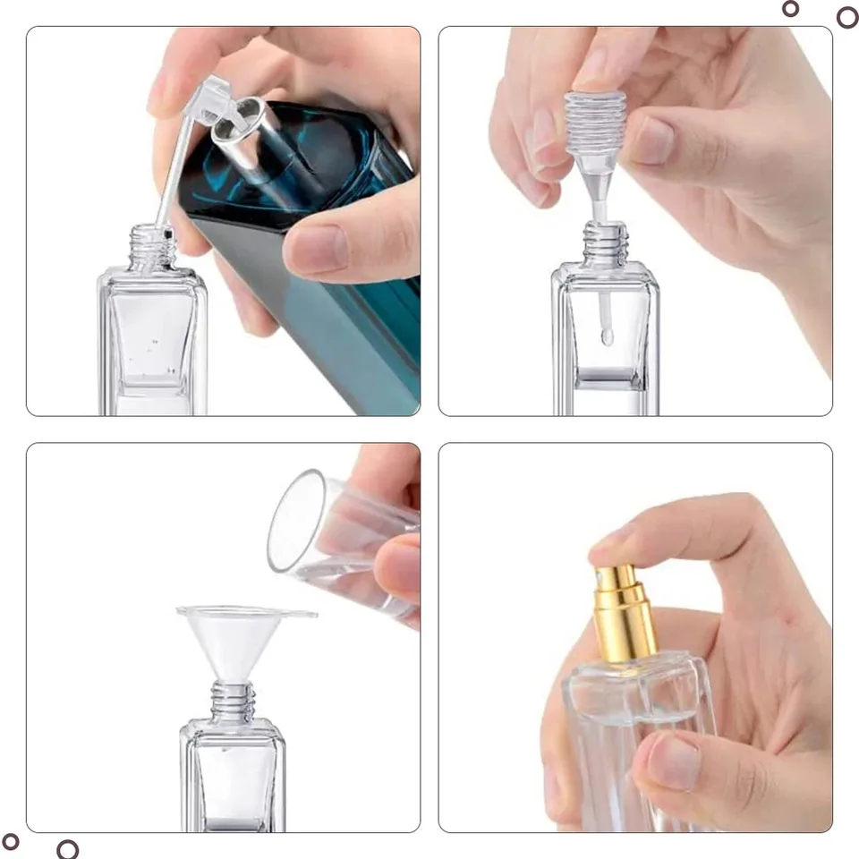 3pcs Mini Plastic Dispenser For Fragrance Diffuser Dropper Bottle Liquid Essential Oil Drip Pump Head Dispensing Tool view 4