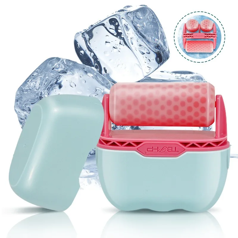 2In1 Dual Head Handheld Ice Roller For Face, Facial Cooling Massager For Self Care, Therapeutic Cryotherapy Face & Eye Puffiness Relief, Shrink Pores