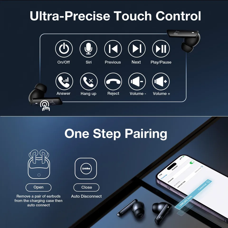 Wireless Headphones With Advanced Noise-cancellation Features view 4