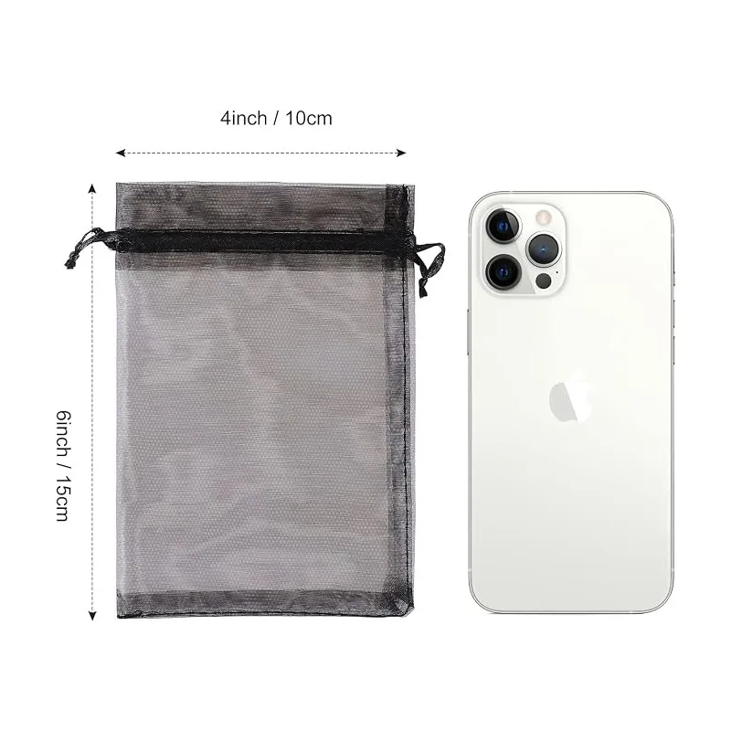 4x6 Inch 50PCS Organza Bags ,Birthday Party Favors, Small Business Retail Packaging view 3