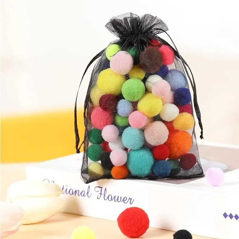4x6 Inch 50PCS Organza Bags ,Birthday Party Favors, Small Business Retail Packaging view 2