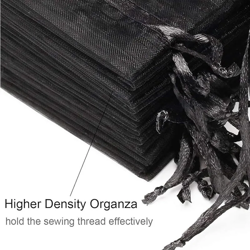 4x6 Inch 50PCS Organza Bags ,Birthday Party Favors, Small Business Retail Packaging view 4