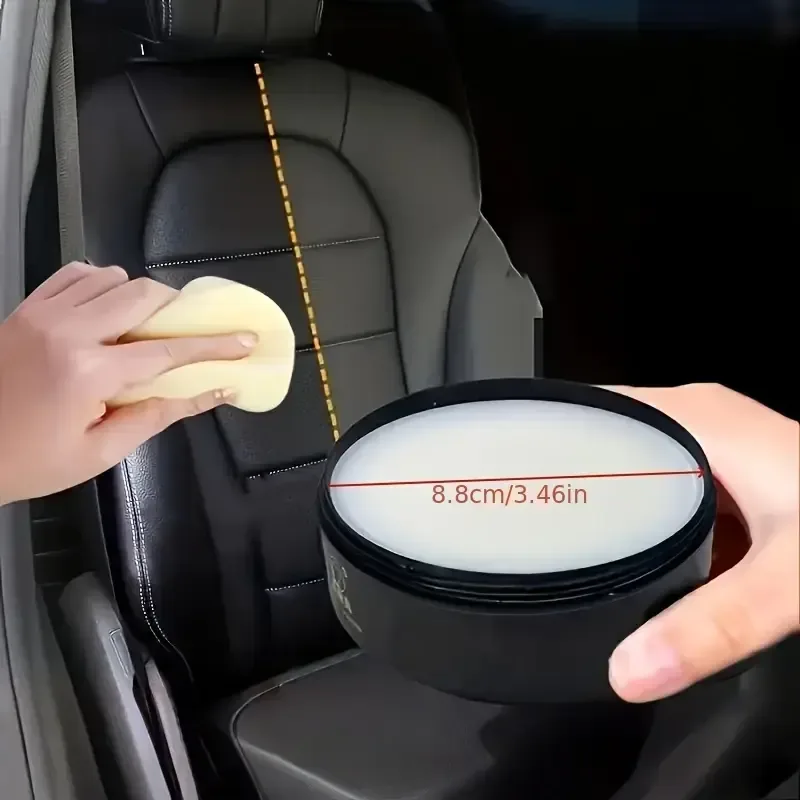 Leather Care Cleaning Paste Multifunctional Leather Polishing Care Cream Lasting Effect Car Interior Refinisher view 3