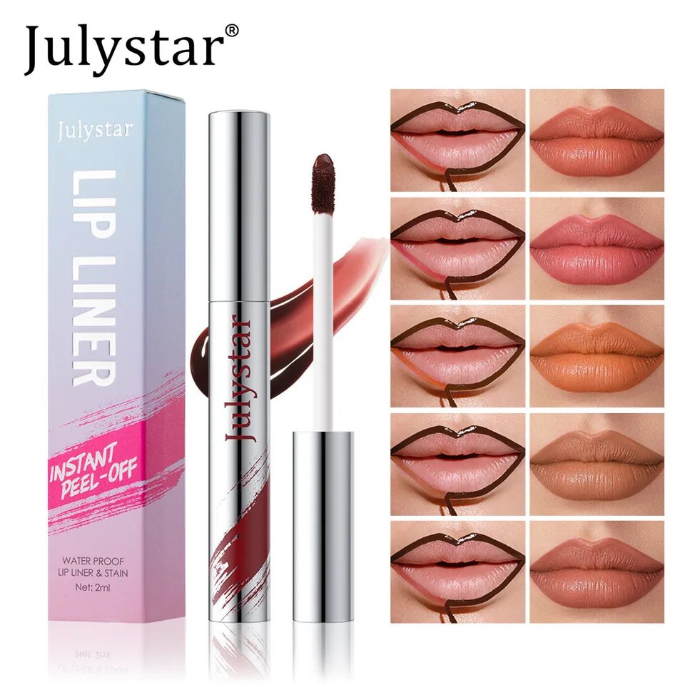 Tear And Pull Lipliner Peel Off Lip Liner Matte, Not Easy To Smudge, Line Hook Lip Marker Makeup Pen view 4