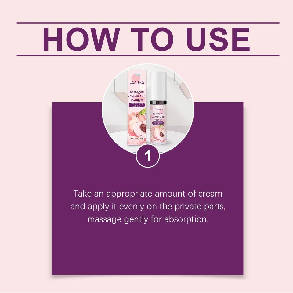 Women's Estrogen Intimate Care Cream, Gentle Private Repair Lotion With Estriol, Glycerin & Allantoin, Relieve Dryness & Discomfort, 30g view 5