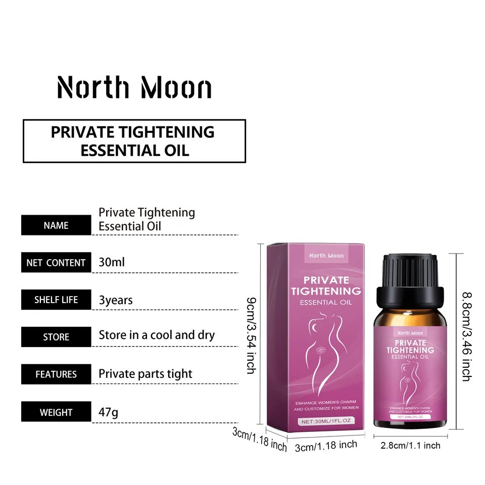 Private Tightening Essential Oil For Women, Intimate Moisturizing Massage Oil With Ginkgo Leaf Extract & Vitamin E, Restore Smooth & Elastic view 7
