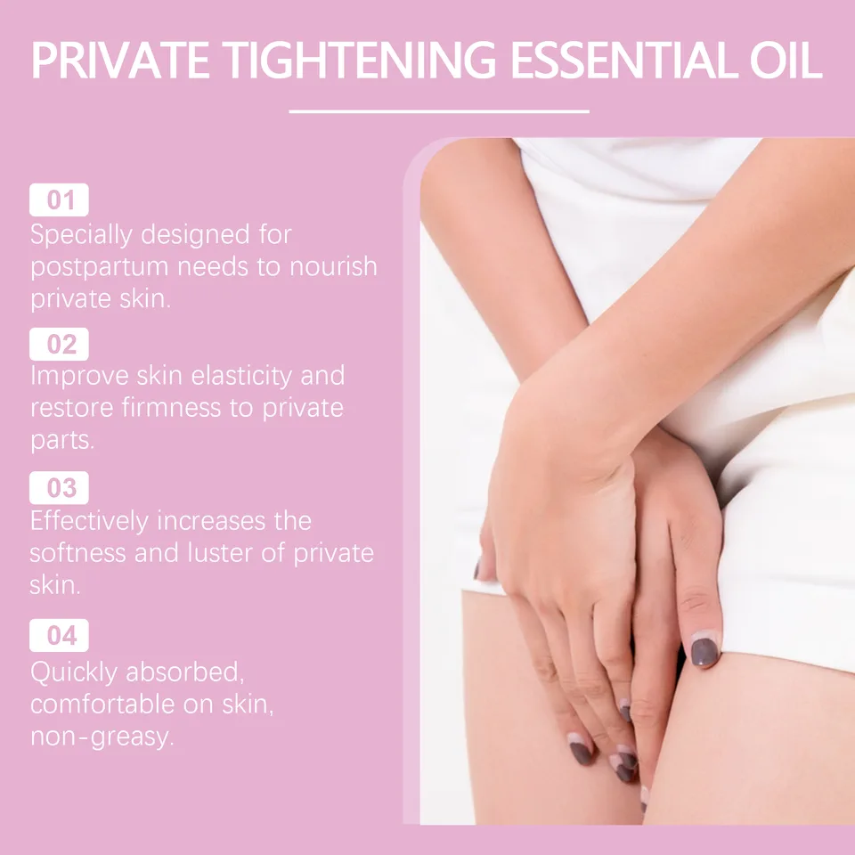 Private Tightening Essential Oil For Women, Intimate Moisturizing Massage Oil With Ginkgo Leaf Extract & Vitamin E, Restore Smooth & Elastic view 4