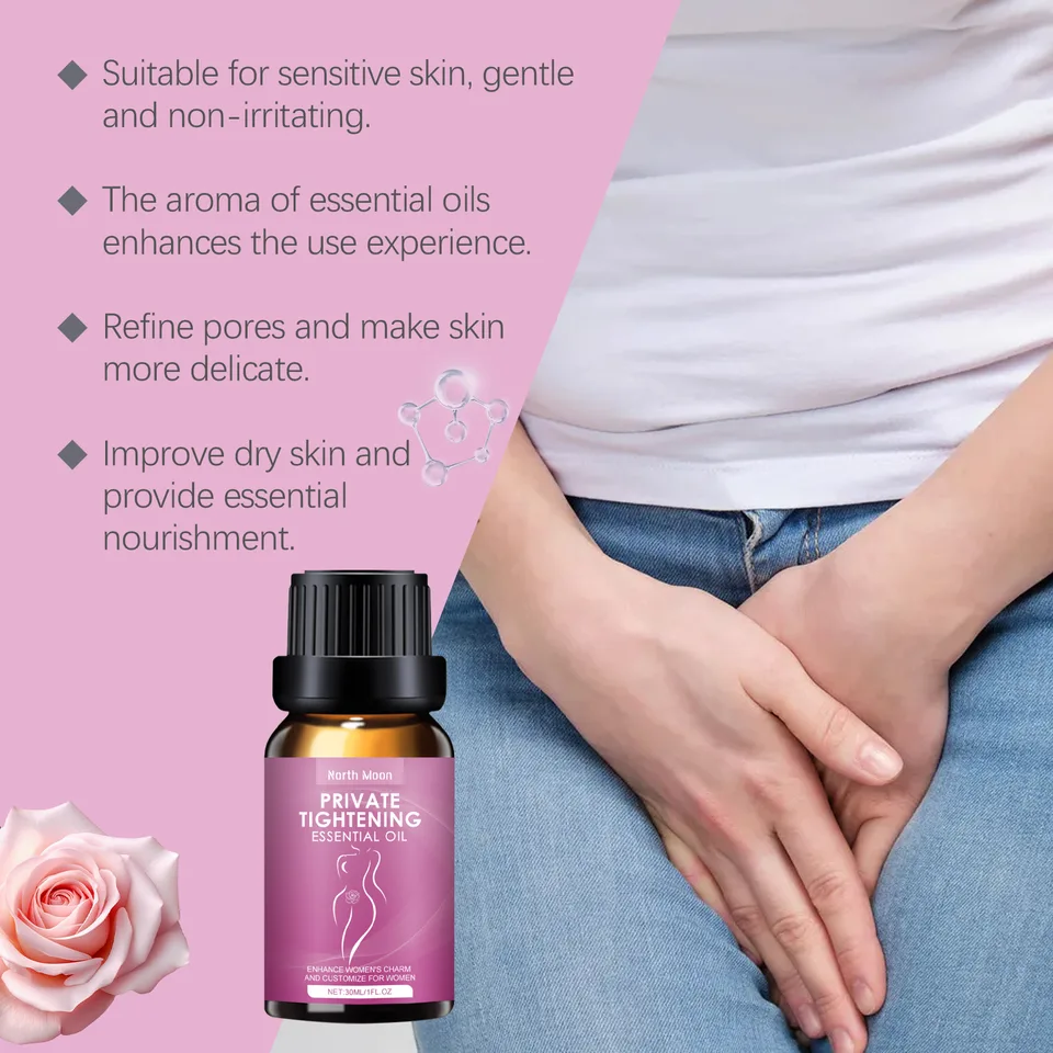 Private Tightening Essential Oil For Women, Intimate Moisturizing Massage Oil With Ginkgo Leaf Extract & Vitamin E, Restore Smooth & Elastic view 3