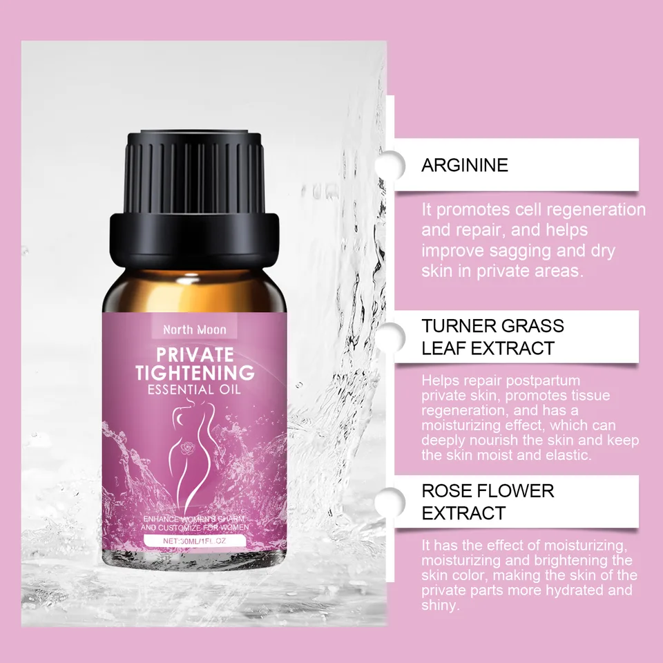 Private Tightening Essential Oil For Women, Intimate Moisturizing Massage Oil With Ginkgo Leaf Extract & Vitamin E, Restore Smooth & Elastic view 9