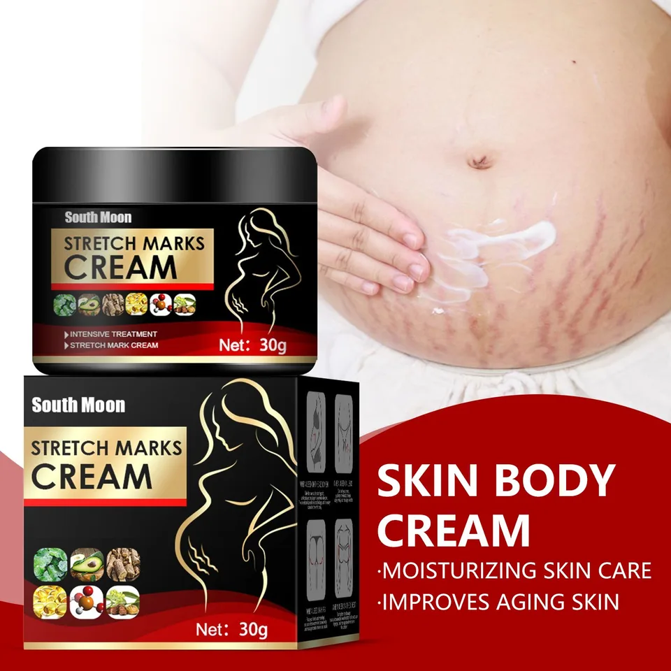 Stretch Marks Cream, Postpartum Skin Moisturizing Body Lotion For Women, Nourish & Firm Skin, Fade Pregnancy Scars, Improve Rough Dull Skin view 3
