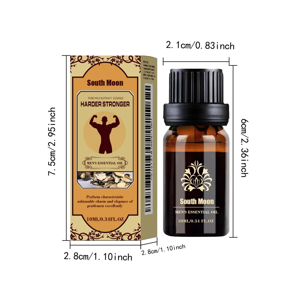 Men's Care Essential Oil, Natural Jojoba & Ophiopogon Extract Massage Oil For Private Area, Improve Blood Circulation, Nourish & Boost Vitality, 10ml view 4