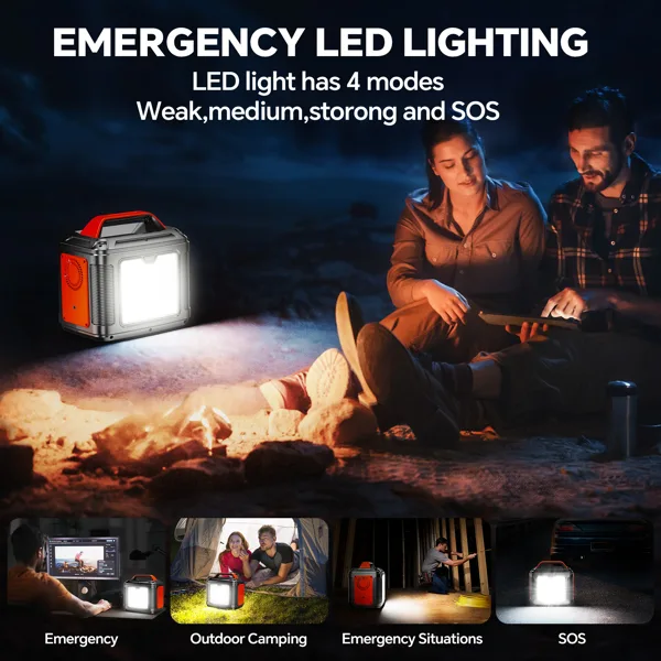 Powerbank 300w Portable Power Station With 60w Solar Panel For Camping Solar Generator 296 Wh 80000m Ah Lithium Battery view 7