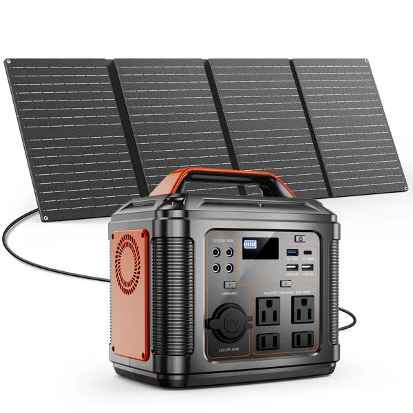 Powerbank 300w Portable Power Station With 60w Solar Panel For Camping Solar Generator 296 Wh 80000m Ah Lithium Battery view 1