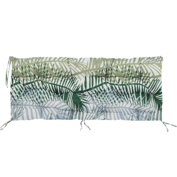 Outdoor Swing Cushions 70 Inch,Waterproof 4in Thick Porch Swing Cushion Replacement With Backrest And Ties,Comfortable 2-3 Seat Pation Swing view 3