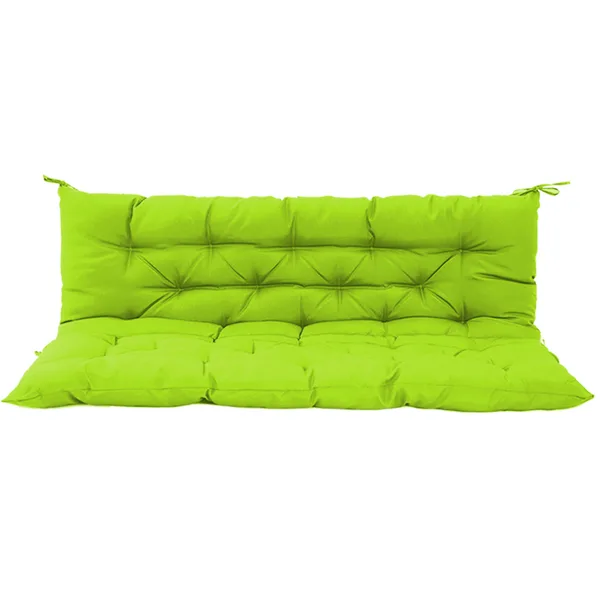 Outdoor Swing Cushions 60Inch,Waterproof 4in  Thick Porch Swing Cushion Replacement With Backrest And Ties,Comfortable 2-3 Seat Pation Swing Pad For Backyard,Garden,Lawn,Outdoor Furniture Grass Green