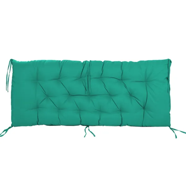 Outdoor Swing Cushions 60 Inch,Waterproof 4in Thick Porch Swing Cushion Replacement With Backrest And Ties,Comfortable 2-3 Seat Pation Swing view 2