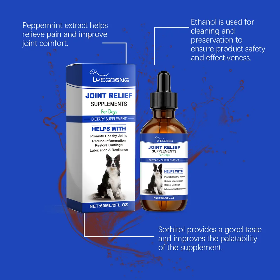 Dog Joint Relief Liquid Supplement Drops, Hip & Joint Care Support For All Breeds Dogs, Relieve Joint Pain, Reduce Inflammation, Restore view 4