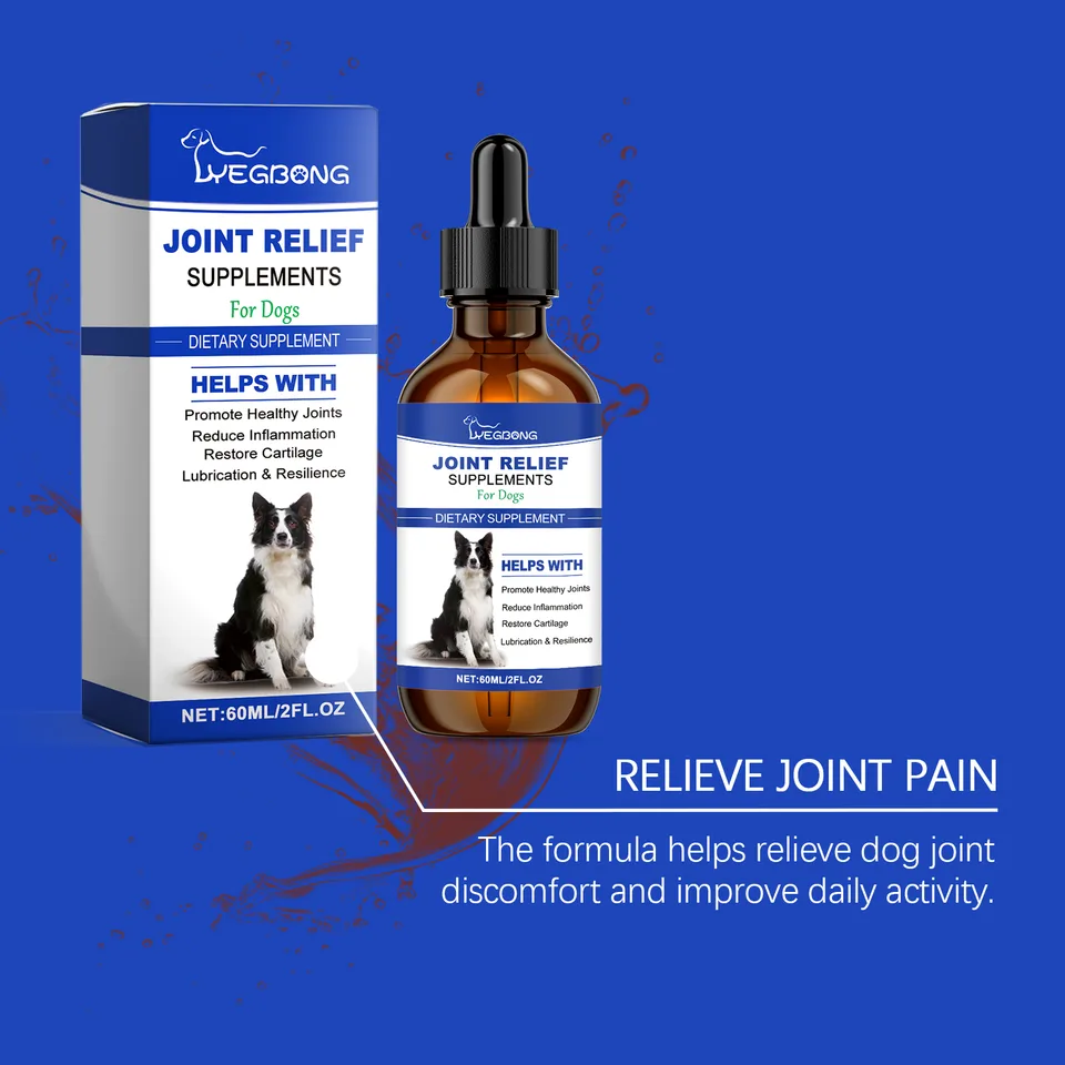Dog Joint Relief Liquid Supplement Drops, Hip & Joint Care Support For All Breeds Dogs, Relieve Joint Pain, Reduce Inflammation, Restore view 3