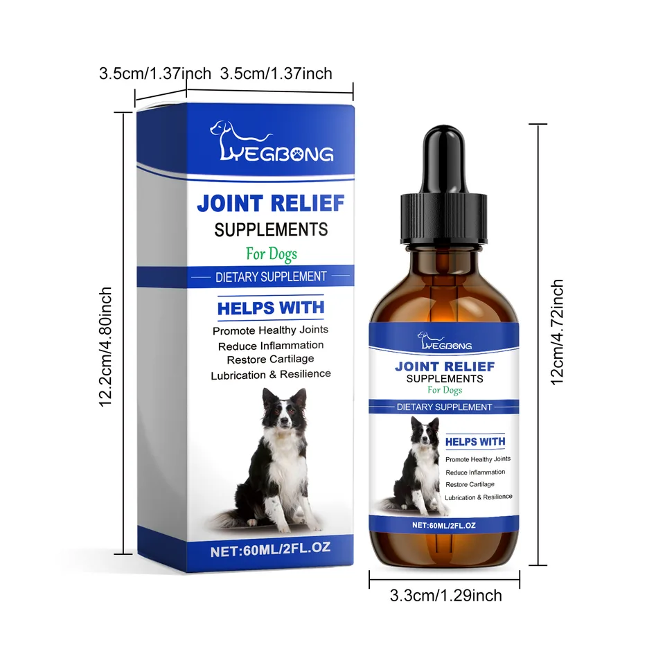 Dog Joint Relief Liquid Supplement Drops, Hip & Joint Care Support For All Breeds Dogs, Relieve Joint Pain, Reduce Inflammation, Restore view 2