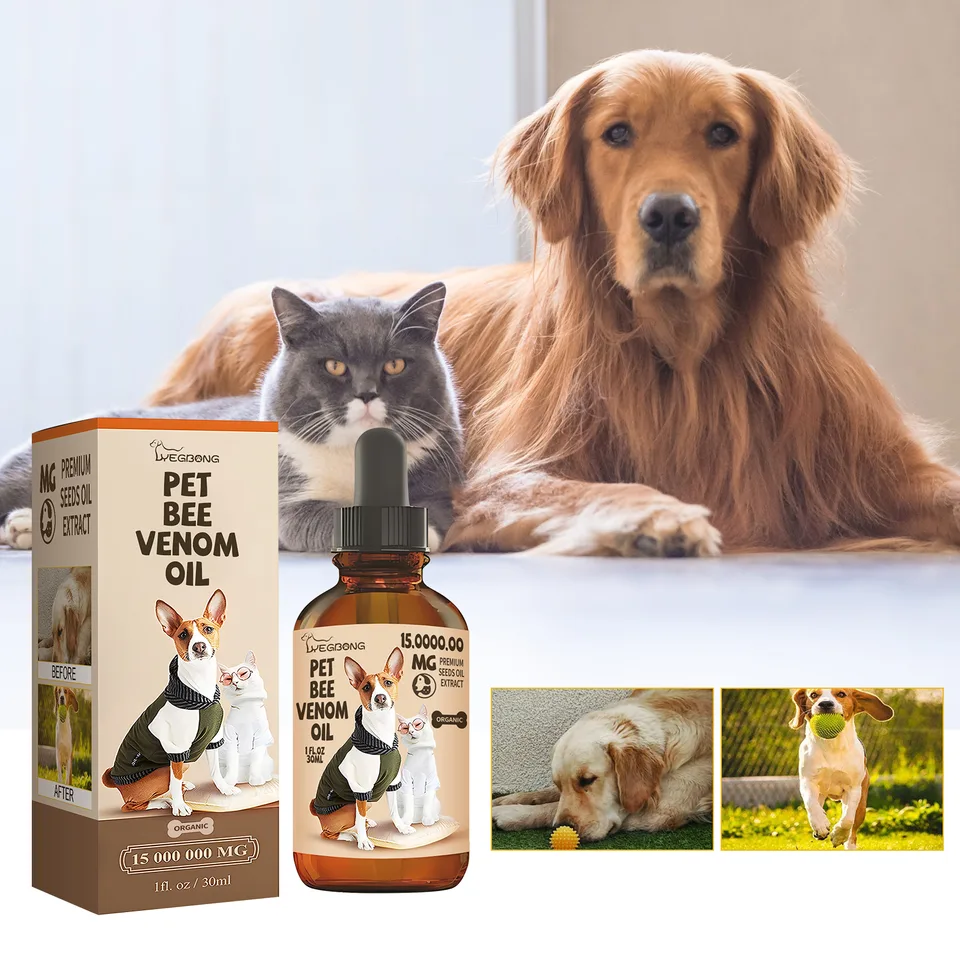 Pet Bee Joint Oil For Dogs & Cats, Joint Support Supplement Oil Relief Joint Discomfort, Improve Mobility & Repair Joint Tissue, 30ml view 4