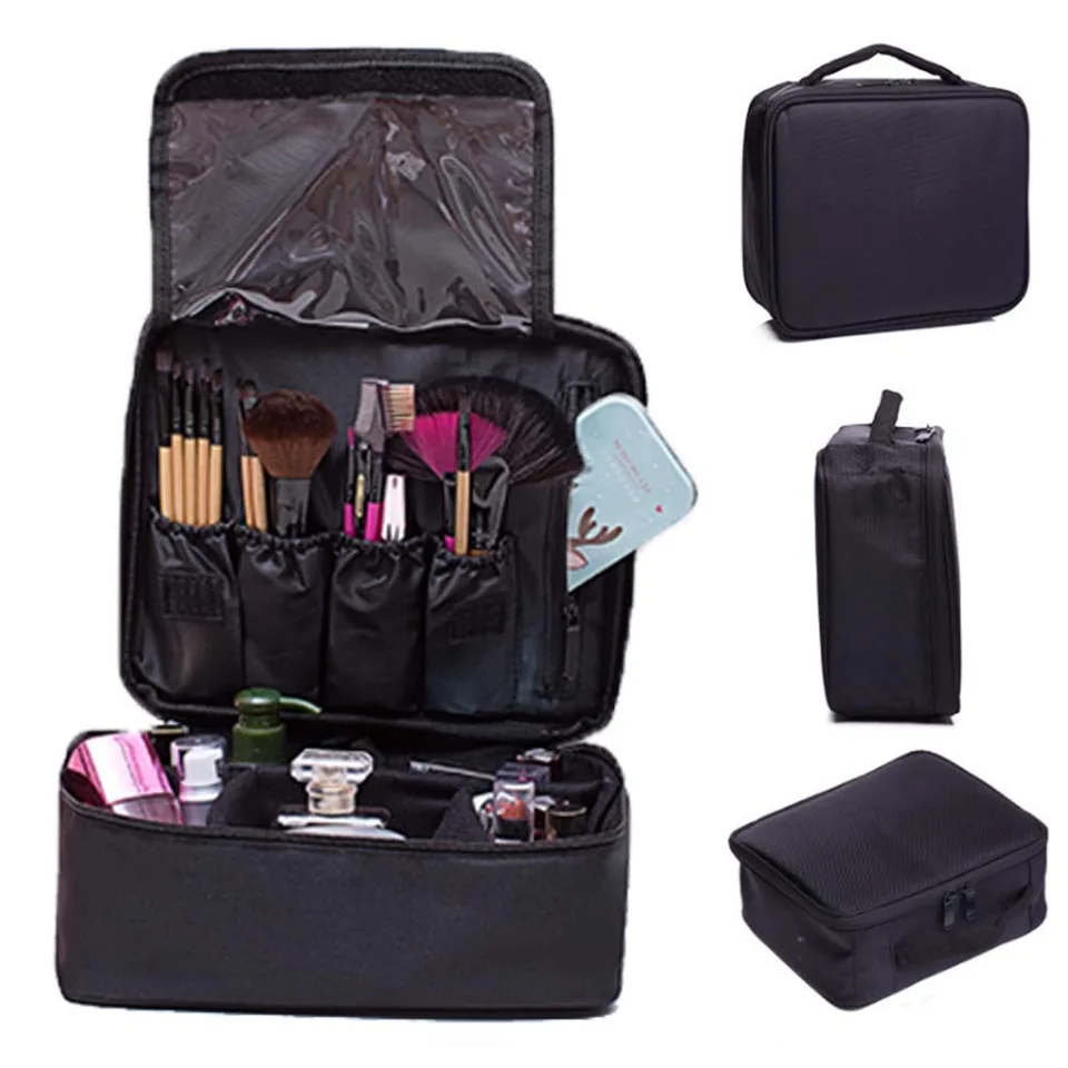 Travel Makeup Bag Cosmetic Toiletry Case Hanging Pouch Wash Organizer Storage Toiletry Cosmetic Storage Handle Washbag view 4