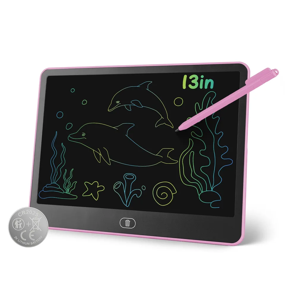 LCD Writing Tablet For Kids, Reusable Doodle Board With Stylus & Lock Function, One-Touch Erase Drawing Pad For Boys Girls Toddler Travel view 14
