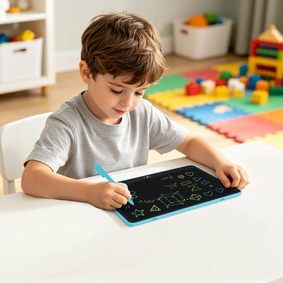 LCD Writing Tablet For Kids, Reusable Doodle Board With Stylus & Lock Function, One-Touch Erase Drawing Pad For Boys Girls Toddler Travel view 7