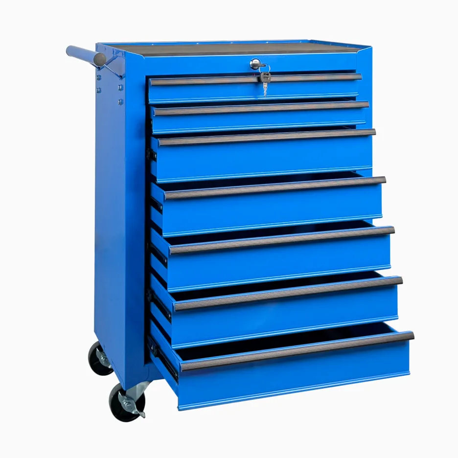 Rolling Metal Tool Chest With 7 Drawers, 20inch 7-Drawer Tool Chest Cabinet With Ball Bearing Drawer Slides, Steel Tool Storage Box view 4