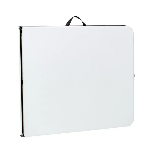 6 Foot Bi-Fold Plastic Folding Table, White Shipment From Walmart view 3