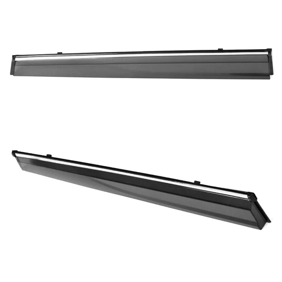 Ansicht 7 von Fits 17-23 J Eep Compass MP Polycarbonate W-Chrome Trim Window Visors Deflector