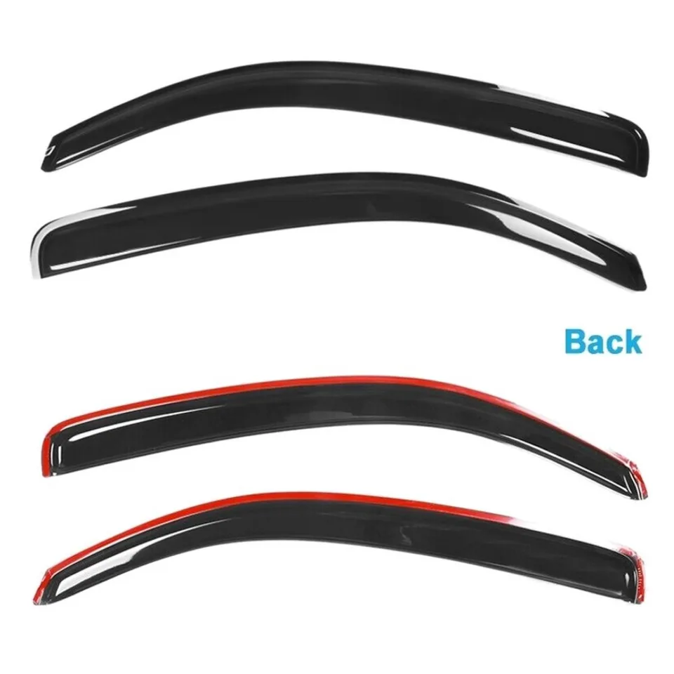 Ansicht 6 von Fits 05-15 T Oyota Tacoma Regular Cab Window Visors Rain Sun Guard 2pc