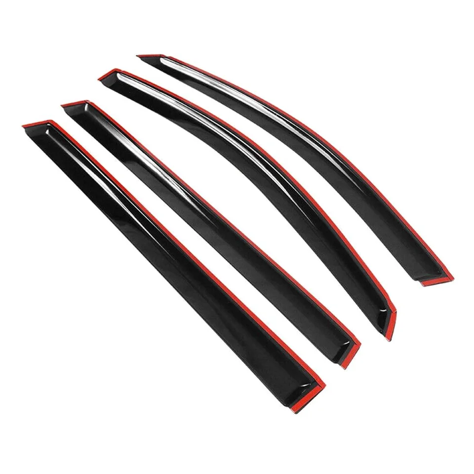 Ansicht 7 von Fits 04-10 T Oyota Sienna Acrylic 4PCS Side Window Visors Vent Sun Rain Guards