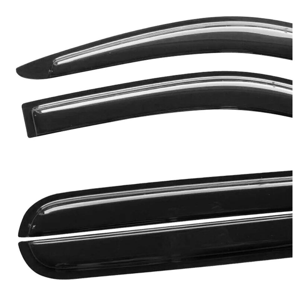 Vue 6 de Fits 04-12 Chevy Colorado GMC Canyon Crew Cab Window Visors Acrylic 4 Pc Set