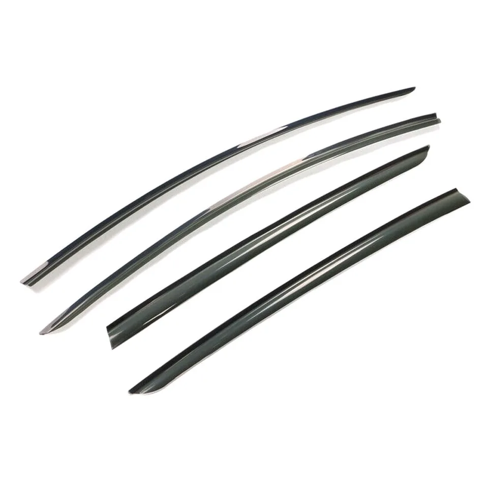 Vue 5 de Fits 17-23 Tesla Model 3 Smoke Acrylic Window Visors Sun Rain Deflectors 4PCS