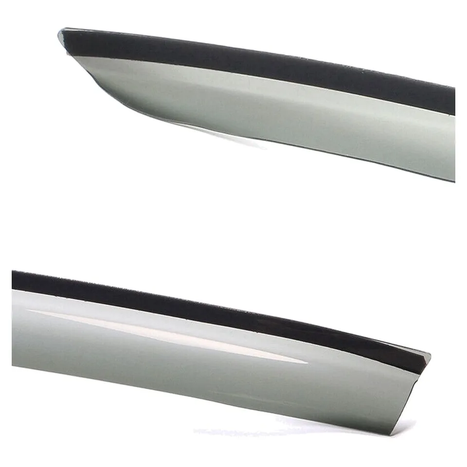 Vue 4 de Fits 17-23 Tesla Model 3 Smoke Acrylic Window Visors Sun Rain Deflectors 4PCS
