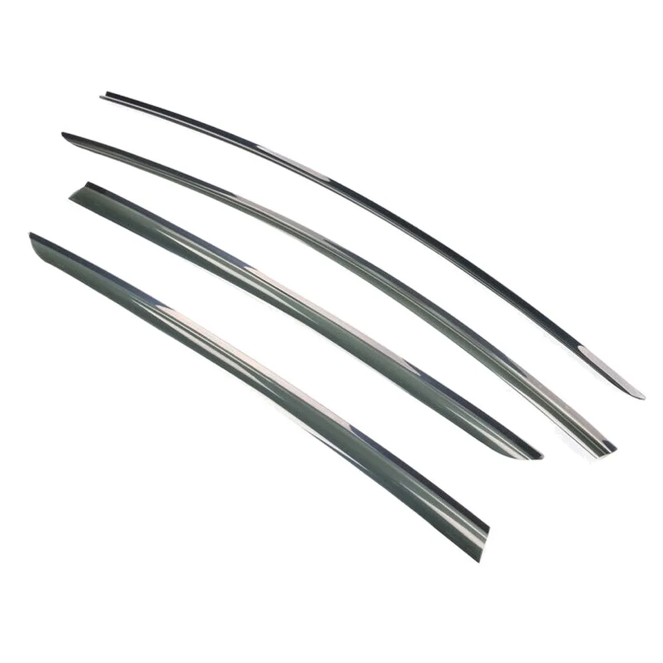 Vue 2 de Fits 17-23 Tesla Model 3 Smoke Acrylic Window Visors Sun Rain Deflectors 4PCS