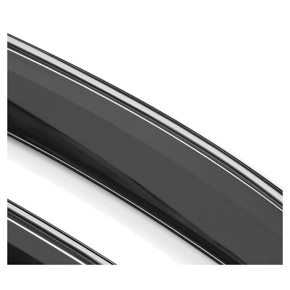 Ansicht 6 von Fits 16-21 H Onda Civic Sedan OE Style Window Visor Rain Guard W- Chrome Trim 4PC