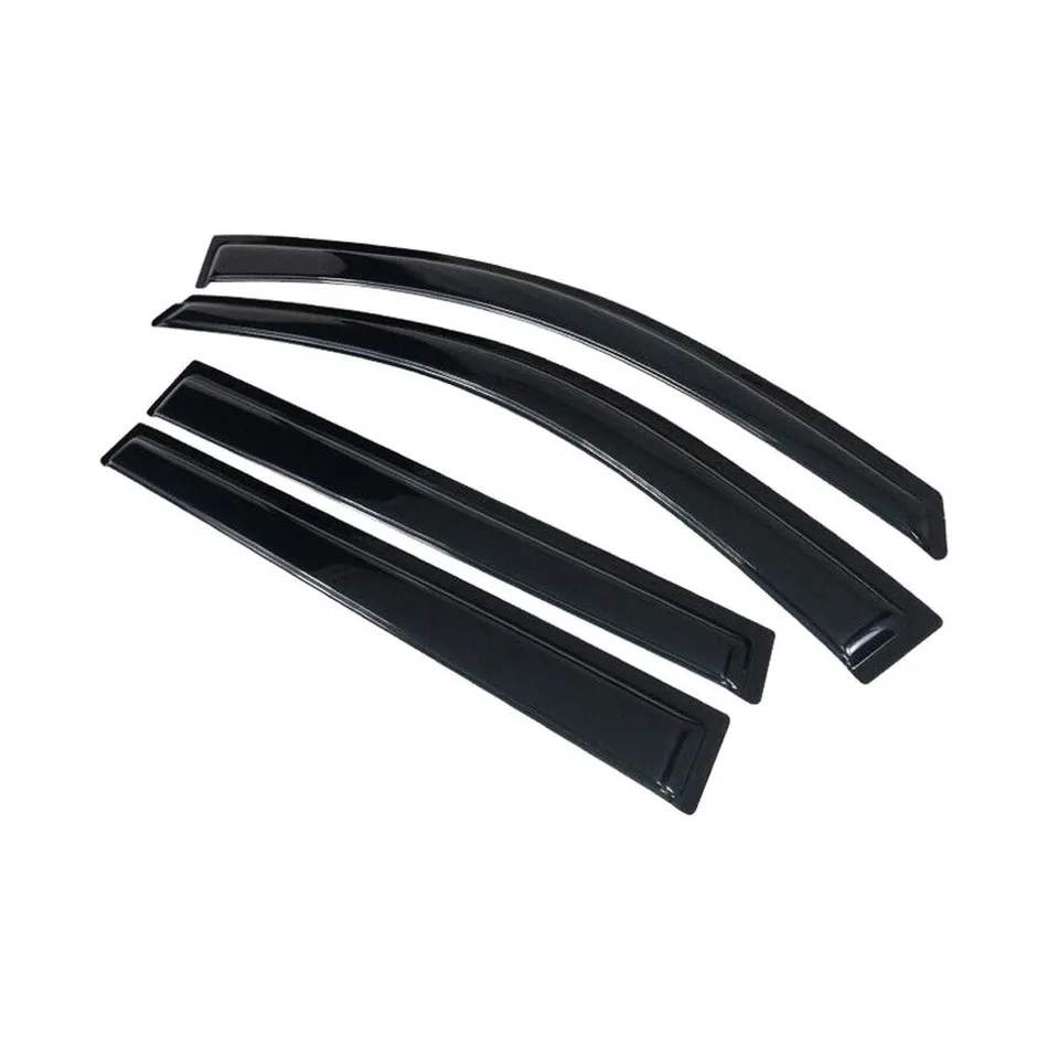 Ansicht 1 von Fits 14-23 J Eep Cherokee 4-Door Acrylic Smoke Window Visors Sun Rain Guard 4PCS