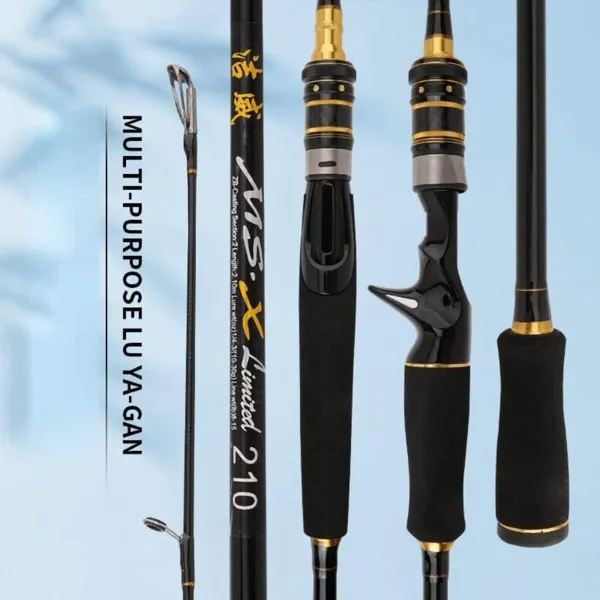 Fishing Rod Fishing Rod Carbon Fishing Baitcasting Rod Travel Lure Casting Rod 165 Cm-5.4 Ft view 2