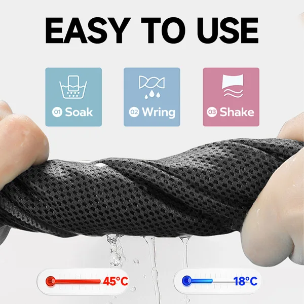 Superfiber Ice Towel Neck, Soft Breathable Cold Towel Cooling, Yoga, Sports, Golf, Gym, Camping, Running, Fitness, Exercise And More view 2
