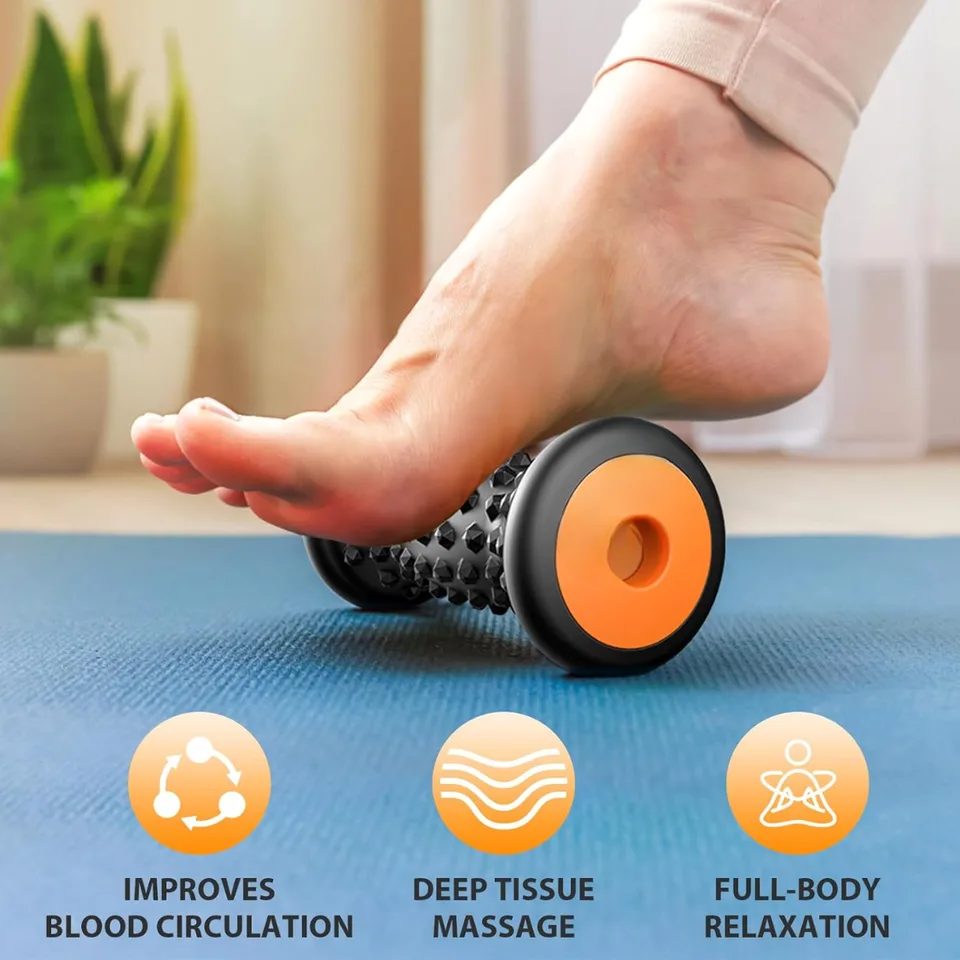 Foot Massager Roller For Plantar Fasciitis Relief Portable Deep Tissue Muscle Massage Foot Arch And Heel Pain Reflexology Tool view 5