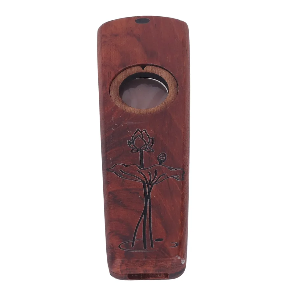 Wood Kazoo Flute Wooden Play Guitar Ukulele Accompaniment Harmonica Diaphragm Wind Instrument Rosewood view 4