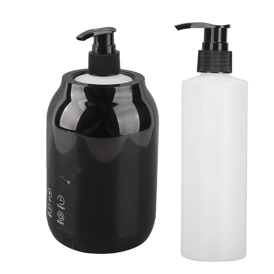 Essential Oil Heater LED Display Temperature Adjust Single Massage Oil Bottle Warmer 110‐240V US Plug view 2