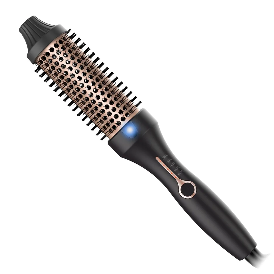 Ansicht 5 von 3-in-1 Hot Air Comb, Thermal Brush, Curling Iron And Straightening Brush, 38mm Barrel, Dual PTC Fast Heating, 5 Temp Settings (120°C-200°C)