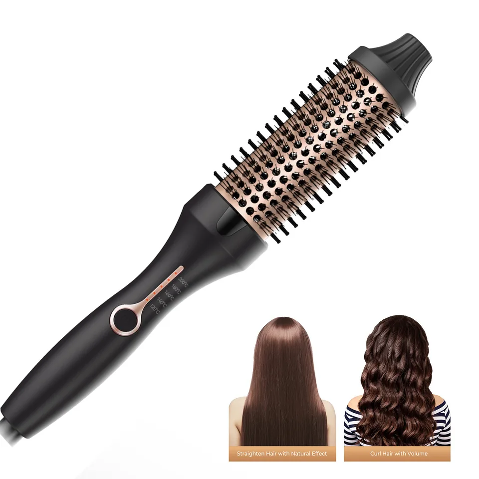 Ansicht 4 von 3-in-1 Hot Air Comb, Thermal Brush, Curling Iron And Straightening Brush, 38mm Barrel, Dual PTC Fast Heating, 5 Temp Settings (120°C-200°C)