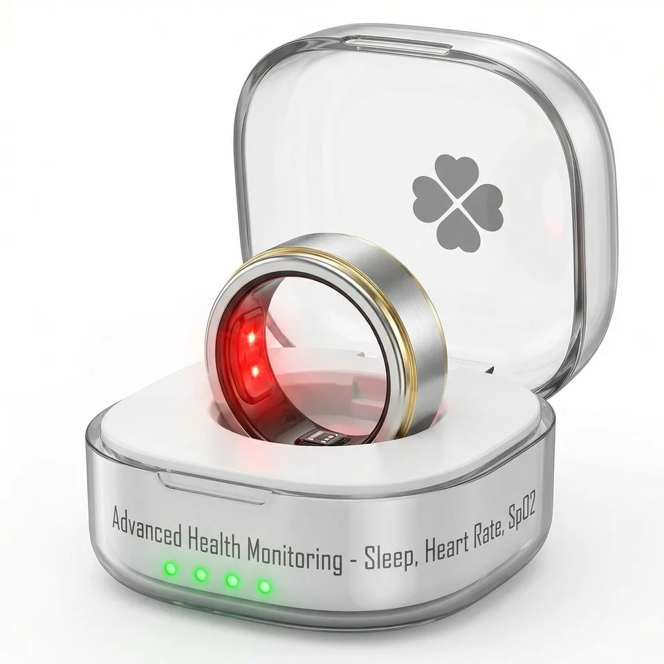Smart Ring Health Tracker Fitness Ring Heart Rate Blood Oxygen Sleep Monitor Smart Ring For Men Women view 15