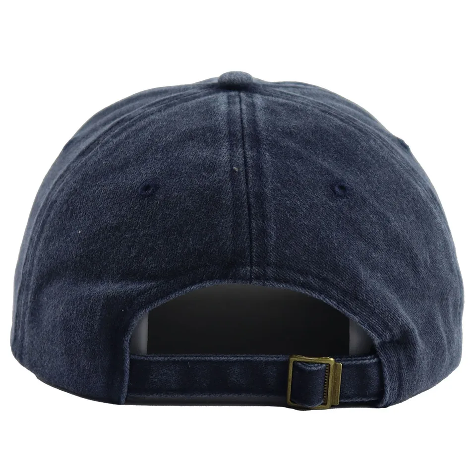 El Mejor Abuelo Washed Navy Baseball Cap, Embroidered Star Vintage Hat view 2