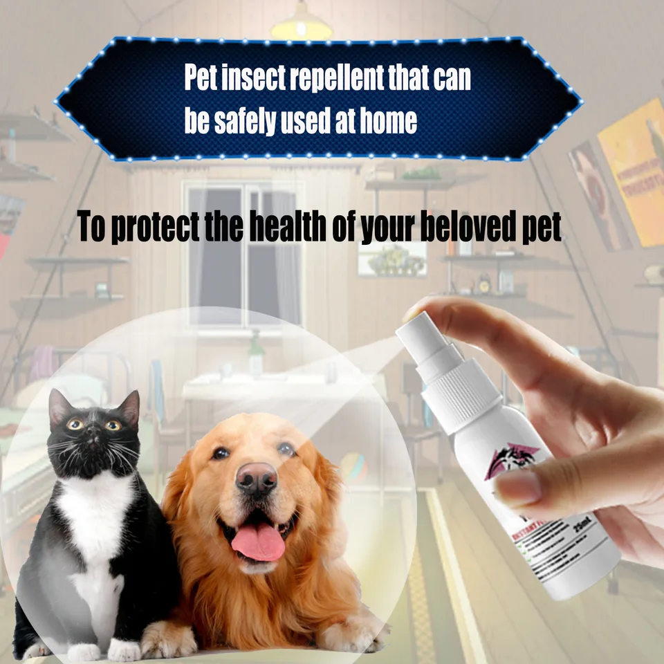 Pet Instant Fly & Pest Repellent Spray 25ml, Kills Fleas, Ticks, Flea Eggs, Safe For Dogs, Cats & Horses view 4